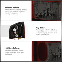 Load image into Gallery viewer, Chevrolet S10 Truck 1994-2004 / GMC Sonoma 1994-2004 / Isuzu Hombre 1996-2000 LED Tail Lights Chrome Housing Red Smoke Len
