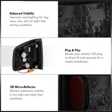 Load image into Gallery viewer, Chevrolet S10 Truck 1994-2004 / GMC Sonoma 1994-2004 / Isuzu Hombre 1996-2000 LED Tail Lights Black Housing Smoked Len