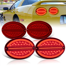 Load image into Gallery viewer, Chevrolet Corvette C5 1997-2004 LED Tail Lights Chrome Housing Red Len (Includes Hyperflash Harness)

