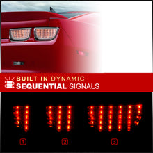Load image into Gallery viewer, Chevrolet Camaro 2010-2013 Sequential LED Tail Lights Chrome Housing Clear Len