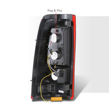 Load image into Gallery viewer, Chevrolet Silverado 1999-2006 / GMC Sierra 1999-2006 LED Bar Tail Lights Chrome Housing Red Len White Tube