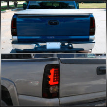 Load image into Gallery viewer, Chevrolet Silverado 1999-2006 / GMC Sierra 1999-2006 LED Bar Tail Lights Black Housing Smoke Len Red Tube