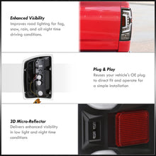 Load image into Gallery viewer, Chevrolet Silverado 1500 2014-2018 / 1500LD 2019 / 2500HD 3500HD 2015-2019 / GMC Sierra 3500HD Dually 2015-2019 LED Bar Tail Lights Black Housing Clear Len White Tube (Excluding OEM LED Models)