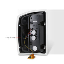 Load image into Gallery viewer, Chevrolet Silverado 1500 2014-2018 / 1500LD 2019 / 2500HD 3500HD 2015-2019 / GMC Sierra 3500HD Dually 2015-2019 LED Bar Tail Lights Black Housing Clear Len White Tube (Excluding OEM LED Models)