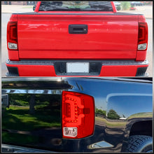 Load image into Gallery viewer, Chevrolet Silverado 1500 2014-2018 / 1500LD 2019 / 2500HD 3500HD 2015-2019 / GMC Sierra 3500HD Dually 2015-2019 LED Bar Tail Lights Chrome Housing Red Len White Tube (Excluding OEM LED Models)