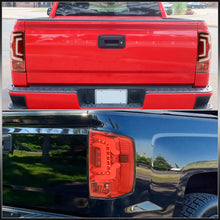 Load image into Gallery viewer, Chevrolet Silverado 1500 2014-2018 / 1500LD 2019 / 2500HD 3500HD 2015-2019 / GMC Sierra 3500HD Dually 2015-2019 LED Bar Tail Lights Red Housing Clear Len White Tube (Excluding OEM LED Models)