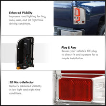 Load image into Gallery viewer, Chevrolet Silverado 2007-2013 LED Bar Tail Lights Chrome Housing Clear Len Red Tube