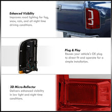 Load image into Gallery viewer, Chevrolet Silverado 2007-2013 LED Bar Tail Lights Red Housing Clear Len White Tube