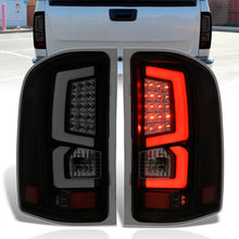 Load image into Gallery viewer, Chevrolet Silverado 2007-2013 LED Bar Tail Lights Black Housing Smoke Len White Tube