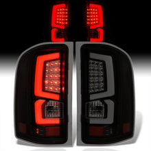 Load image into Gallery viewer, Chevrolet Silverado 2007-2013 LED Bar Tail Lights Black Housing Smoke Len White Tube