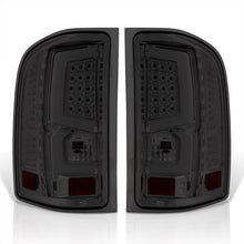 Load image into Gallery viewer, Chevrolet Silverado 2007-2013 LED Bar Tail Lights Chrome Housing Smoke Len White Tube