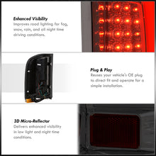 Load image into Gallery viewer, Chevrolet Silverado 2007-2013 LED Bar Tail Lights Chrome Housing Smoke Len White Tube