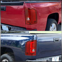 Load image into Gallery viewer, Chevrolet Silverado 2007-2013 LED Bar Tail Lights Chrome Housing Red Len White Tube