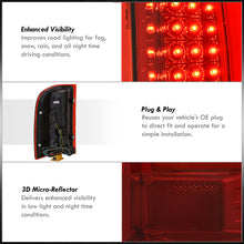 Load image into Gallery viewer, Chevrolet Silverado 2007-2013 LED Bar Tail Lights Chrome Housing Red Len White Tube