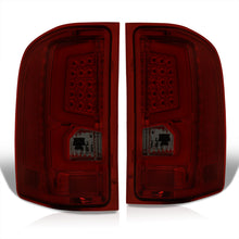 Load image into Gallery viewer, Chevrolet Silverado 2007-2013 LED Bar Tail Lights Chrome Housing Red Smoke Len White Tube