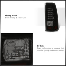 Load image into Gallery viewer, Chevrolet Silverado 1999-2006 / GMC Sierra 1999-2006 LED Tail Lights Black Housing Smoke Len