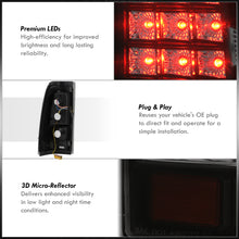 Load image into Gallery viewer, Chevrolet Silverado 1999-2006 / GMC Sierra 1999-2006 LED Tail Lights Black Housing Smoke Len