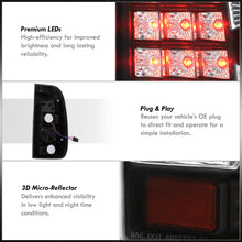 Load image into Gallery viewer, Chevrolet Silverado 1999-2006 / GMC Sierra 1999-2006 LED Tail Lights Black Housing Clear Len