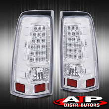 Load image into Gallery viewer, Chevrolet Silverado 1999-2006 / GMC Sierra 1999-2006 LED Tail Lights Chrome Housing Clear Len