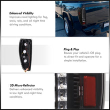 Load image into Gallery viewer, Chevrolet Colorado 2004-2012 LED Tail Lights Black Housing Clear Len