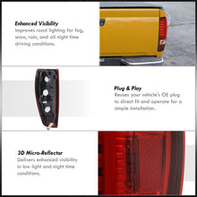 Load image into Gallery viewer, Chevrolet Colorado 2004-2012 LED Tail Lights Chrome Housing Red Len