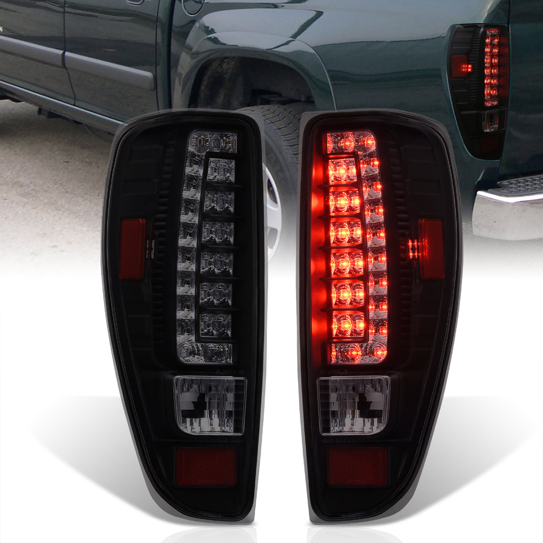 Chevrolet Colorado 2004-2012 LED Tail Lights Black Housing Smoke Len
