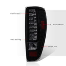 Load image into Gallery viewer, Chevrolet Colorado 2004-2012 LED Tail Lights Black Housing Smoke Len