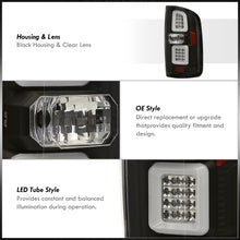 Load image into Gallery viewer, Chevrolet Colorado 2015-2022 / GMC Canyon 2015-2022 LED Bar Tail Lights Black Housing Clear Len