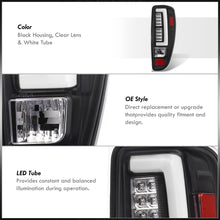 Load image into Gallery viewer, Chevrolet Colorado 2004-2012 LED Bar Tail Lights Black Housing Clear Len White Tube