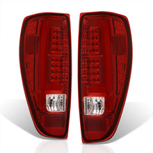 Load image into Gallery viewer, Chevrolet Colorado 2004-2012 LED Bar Tail Lights Chrome Housing Red Len White Tube
