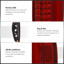 Load image into Gallery viewer, Chevrolet Colorado 2004-2012 LED Bar Tail Lights Chrome Housing Red Len White Tube