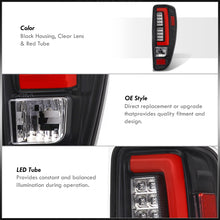 Load image into Gallery viewer, Chevrolet Colorado 2004-2012 LED Bar Tail Lights Black Housing Clear Len Red Tube