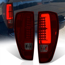 Load image into Gallery viewer, Chevrolet Colorado 2004-2012 LED Bar Tail Lights Chrome Housing Red Smoke Len White Tube
