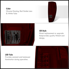 Load image into Gallery viewer, Chevrolet Colorado 2004-2012 LED Bar Tail Lights Chrome Housing Red Smoke Len White Tube