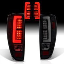 Load image into Gallery viewer, Chevrolet Colorado 2004-2012 LED Bar Tail Lights Black Housing Smoke Len White Tube