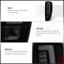 Load image into Gallery viewer, Chevrolet Colorado 2004-2012 LED Bar Tail Lights Black Housing Smoke Len White Tube

