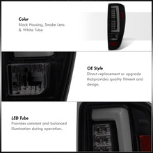 Load image into Gallery viewer, Chevrolet Colorado 2004-2012 LED Bar Tail Lights Black Housing Smoke Len White Tube
