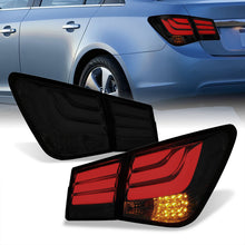Load image into Gallery viewer, Chevrolet Cruze 2008-2015 LED Bar Tail Lights Chrome Housing Smoke Len White Tube