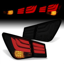 Load image into Gallery viewer, Chevrolet Cruze 2008-2015 LED Bar Tail Lights Chrome Housing Smoke Len White Tube