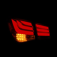 Load image into Gallery viewer, Chevrolet Cruze 2008-2015 LED Bar Tail Lights Chrome Housing Smoke Red Len White Tube