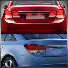 Load image into Gallery viewer, Chevrolet Cruze 2008-2015 LED Bar Tail Lights Chrome Housing Smoke Red Len White Tube