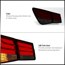 Load image into Gallery viewer, Chevrolet Cruze 2008-2015 LED Bar Tail Lights Chrome Housing Red Smoke Len White Tube