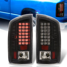 Load image into Gallery viewer, Dodge Ram 1500 2007-2008 / 2500 3500 2007-2009 LED Tail Lights Black Housing Clear Len