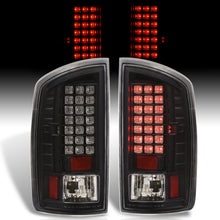 Load image into Gallery viewer, Dodge Ram 1500 2007-2008 / 2500 3500 2007-2009 LED Tail Lights Black Housing Clear Len