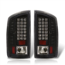 Load image into Gallery viewer, Dodge Ram 1500 2007-2008 / 2500 3500 2007-2009 LED Tail Lights Black Housing Clear Len