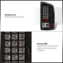 Load image into Gallery viewer, Dodge Ram 1500 2007-2008 / 2500 3500 2007-2009 LED Tail Lights Black Housing Clear Len
