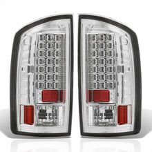 Load image into Gallery viewer, Dodge Ram 1500 2007-2008 / 2500 3500 2007-2009 LED Tail Lights Chrome Housing Clear Len