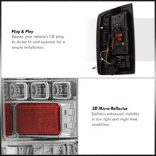Load image into Gallery viewer, Dodge Ram 1500 2007-2008 / 2500 3500 2007-2009 LED Tail Lights Chrome Housing Clear Len