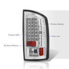 Load image into Gallery viewer, Dodge Ram 1500 2007-2008 / 2500 3500 2007-2009 LED Tail Lights Chrome Housing Clear Len