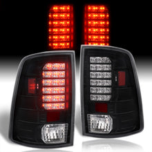 Load image into Gallery viewer, Dodge Ram 1500 2009-2018 / 2500 3500 2010-2018 LED Tail Lights Black Housing Clear Len (Excluding OEM LED Models)